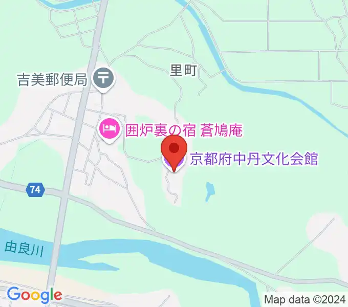 京都府中丹文化会館の地図