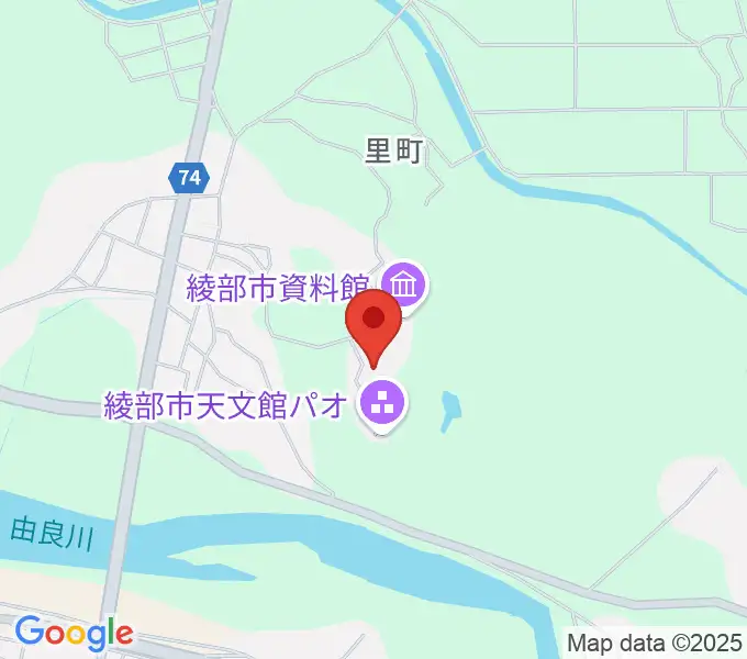 京都府中丹文化会館の地図
