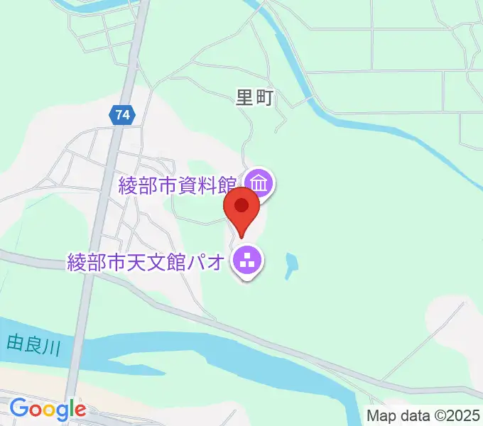 京都府中丹文化会館の地図