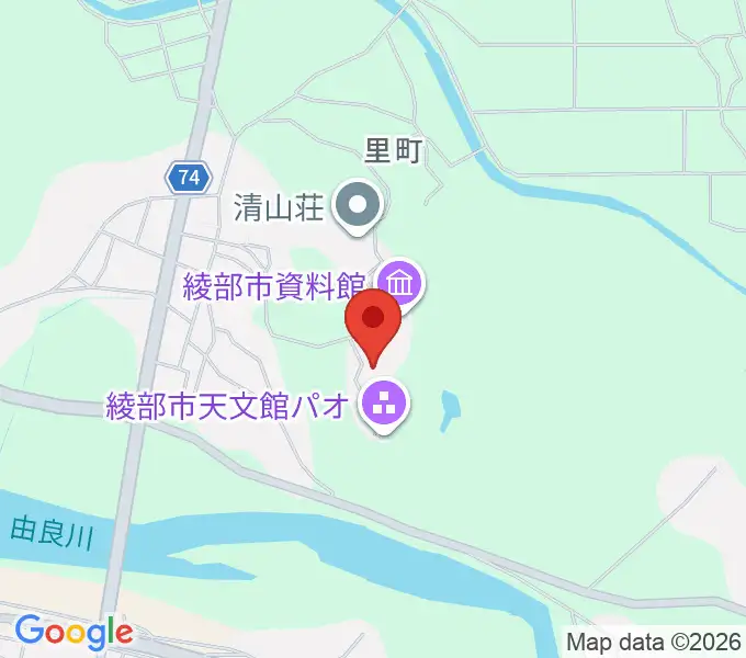 京都府中丹文化会館の地図