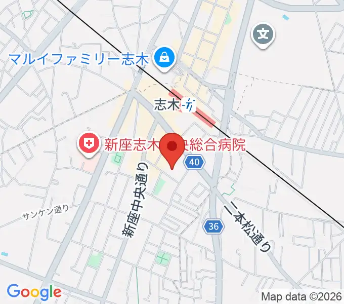 志木カルチャーセンターの地図