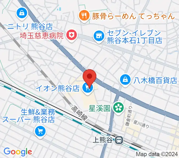 熊谷カルチャーセンターの地図