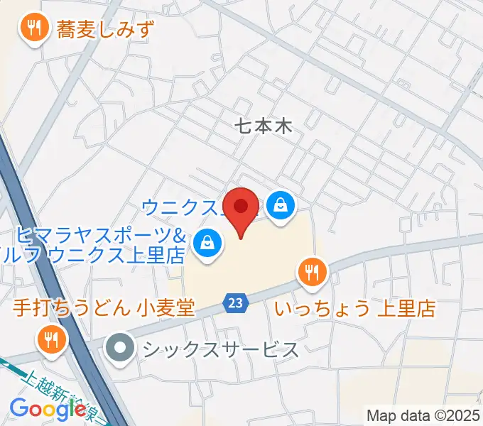 上里カルチャーセンターの地図