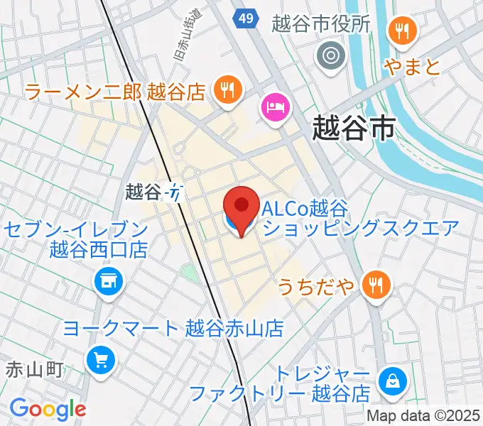 越谷カルチャーセンターの地図