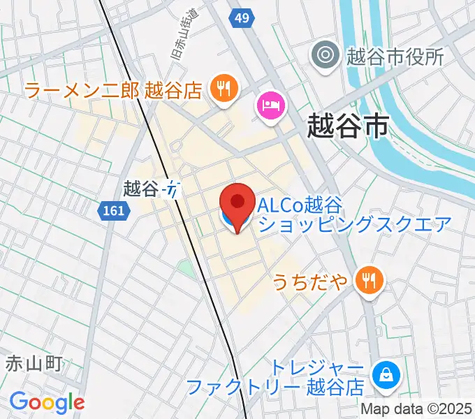 越谷カルチャーセンターの地図