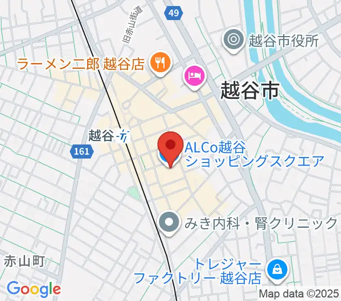 越谷カルチャーセンターの地図