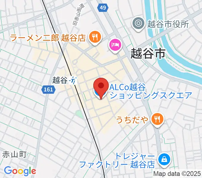 越谷カルチャーセンターの地図