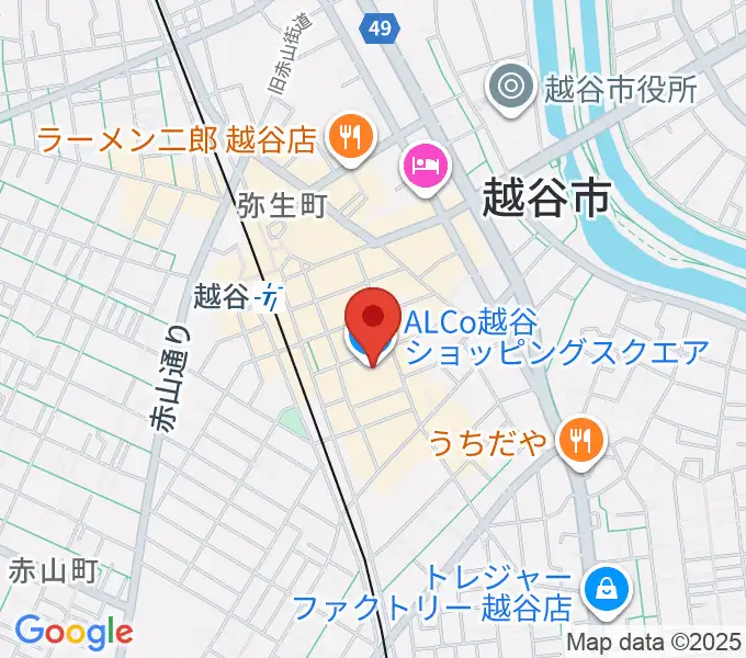 越谷カルチャーセンターの地図