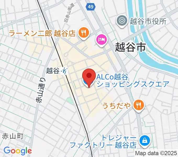 越谷カルチャーセンターの地図