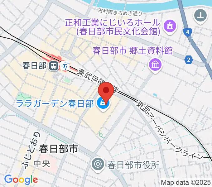 春日部カルチャーセンターの地図