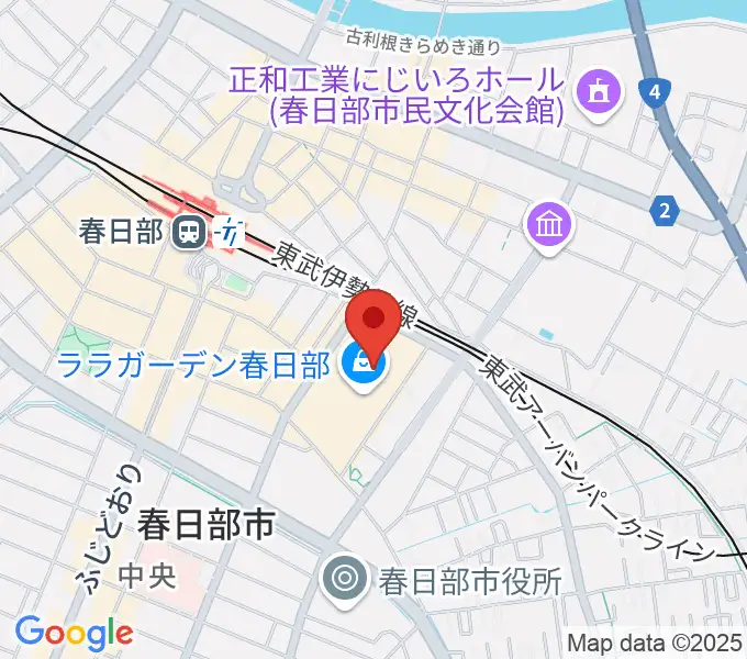 春日部カルチャーセンターの地図