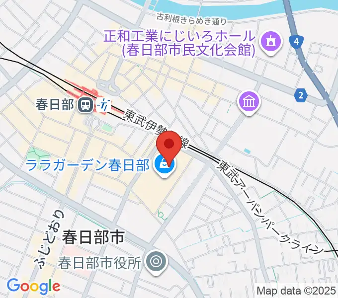 春日部カルチャーセンターの地図