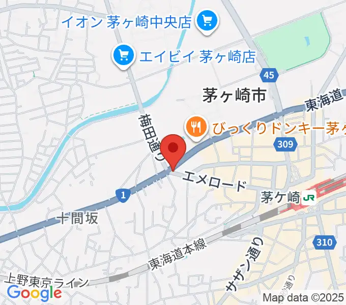 シークミュージックスクール茅ヶ崎校の地図