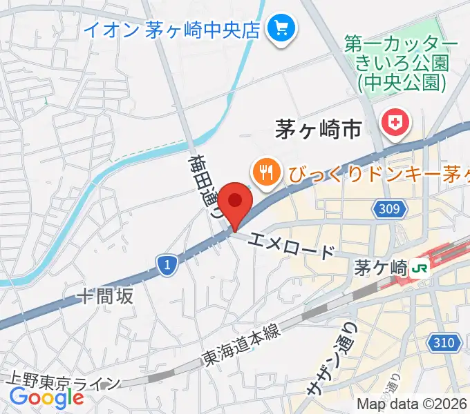 シークミュージックスクール茅ヶ崎校の地図