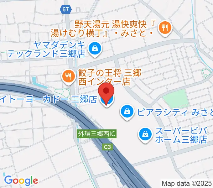 ヨークカルチャーセンター三郷の地図
