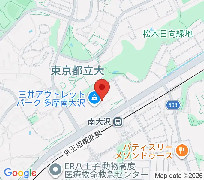 TAMAカルチャーカレッジの地図