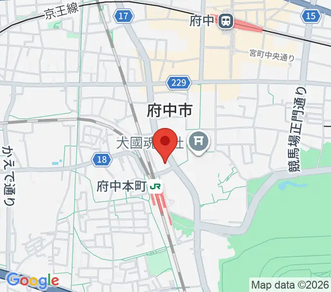 ヨークカルチャーセンター府中の地図