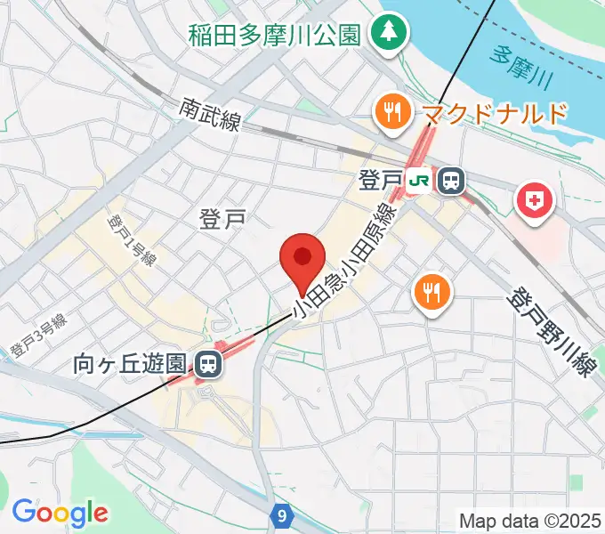 アミーズボーカルスクール向ヶ丘遊園校の地図