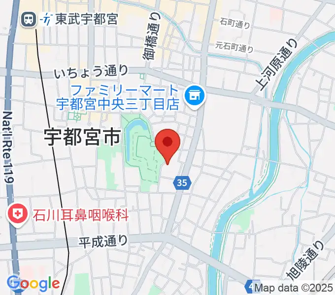 宇都宮ビッグアップルの地図