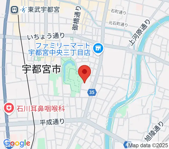 宇都宮ビッグアップルの地図