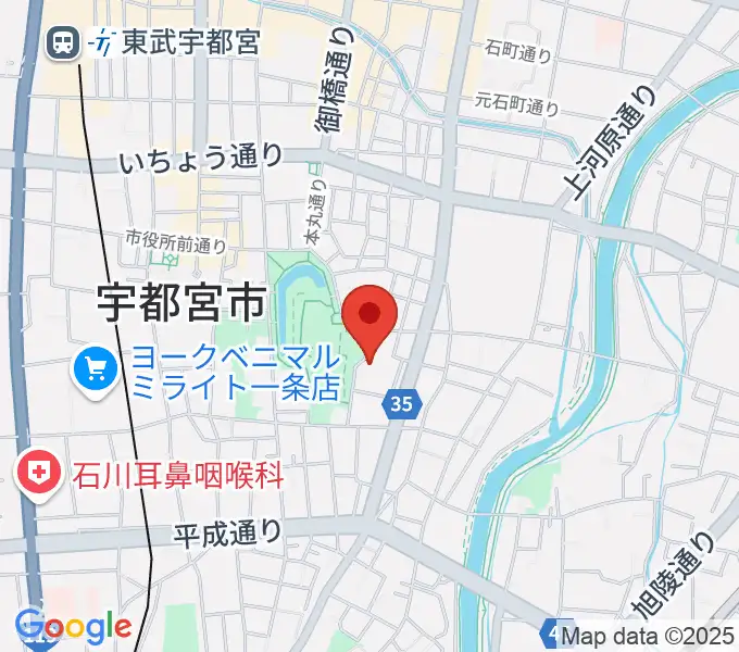 宇都宮ビッグアップルの地図