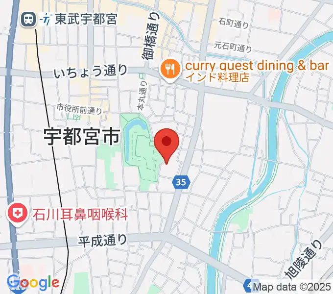 宇都宮ビッグアップルの地図