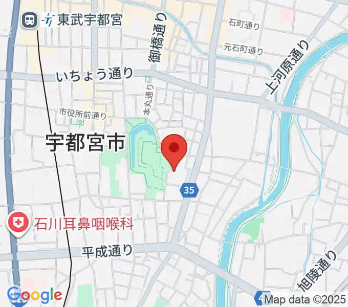 宇都宮ビッグアップルの地図