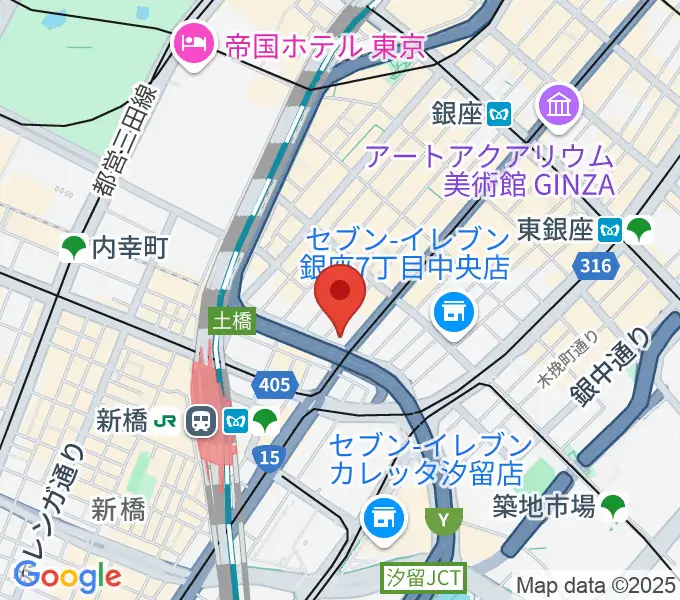 博品館劇場の地図