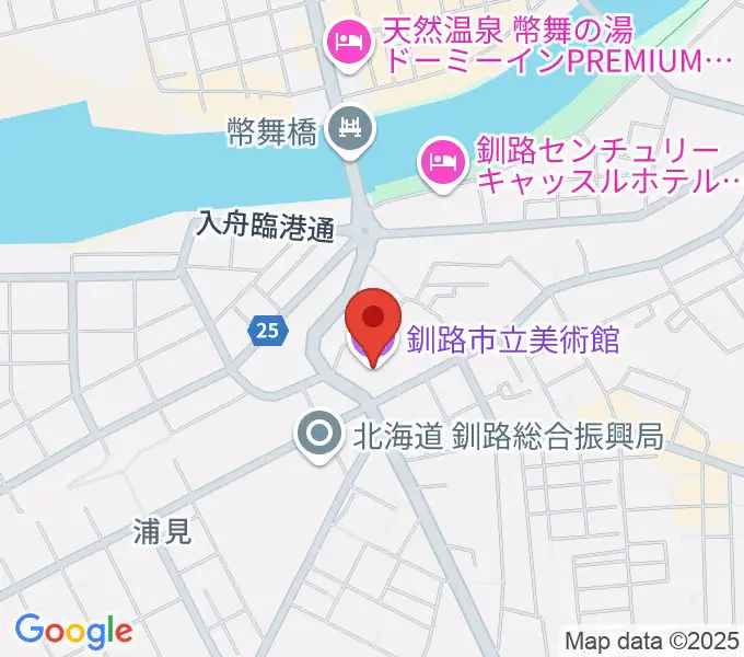 釧路市生涯学習センター まなぼっと幣舞の地図