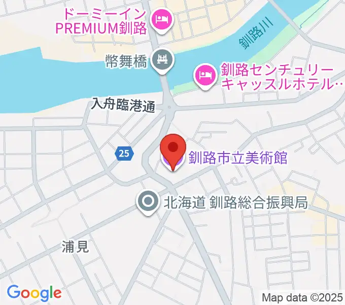 釧路市生涯学習センター まなぼっと幣舞の地図