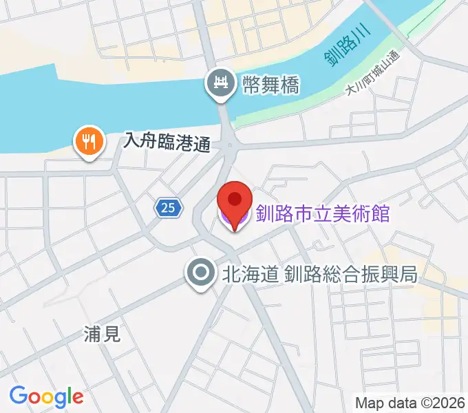 釧路市生涯学習センター まなぼっと幣舞の地図