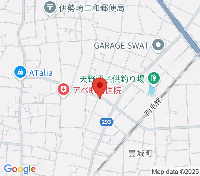 平田ドラム教室 伊勢崎店の地図
