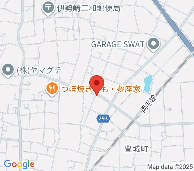 平田ドラム教室 伊勢崎店の地図
