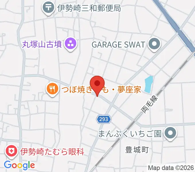 平田ドラム教室 伊勢崎店の地図