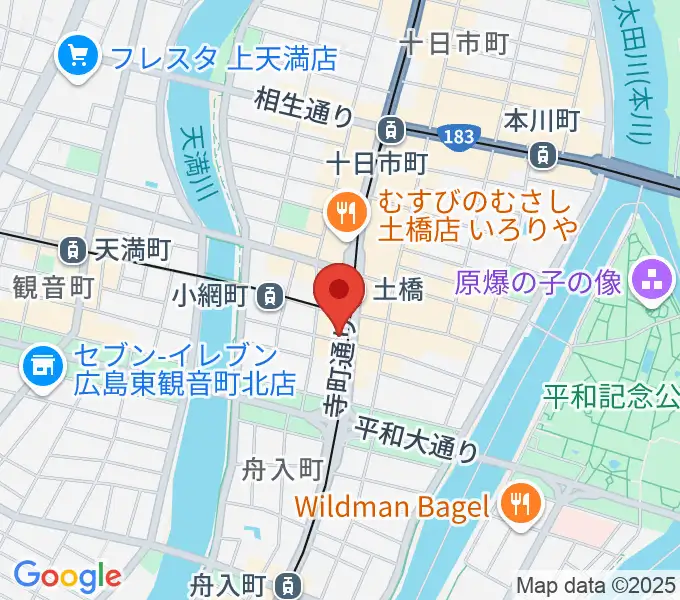 スタジオGの地図