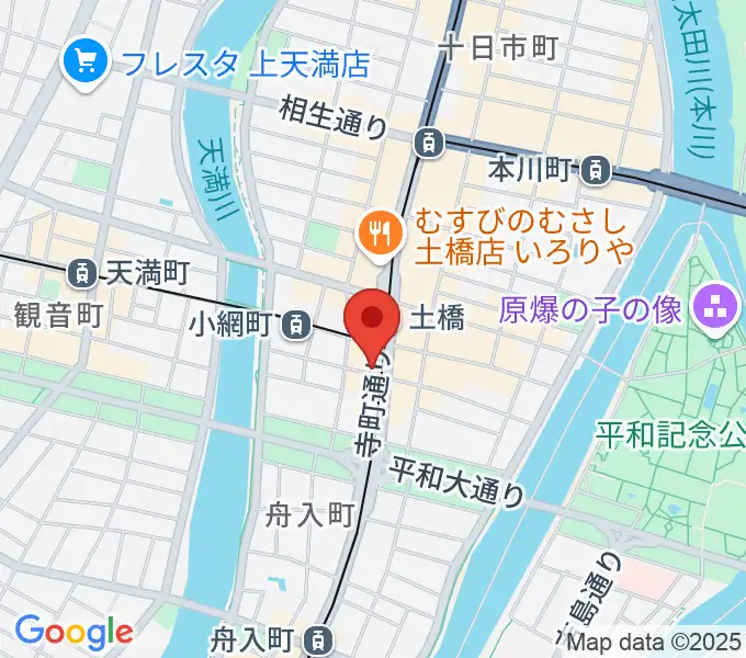 スタジオGの地図