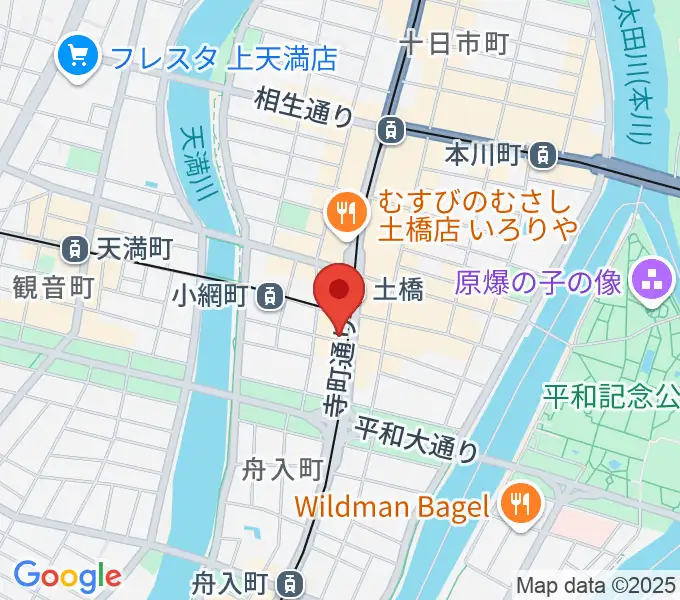 スタジオGの地図