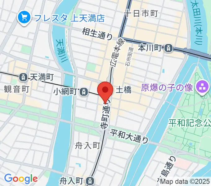 スタジオGの地図