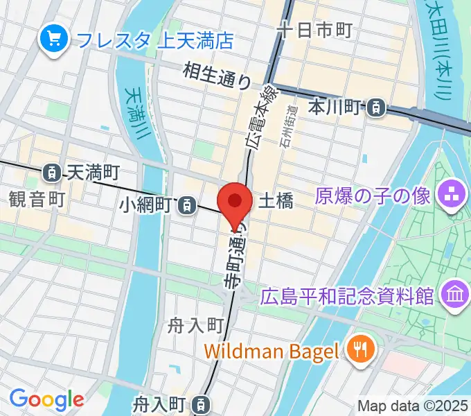 スタジオGの地図