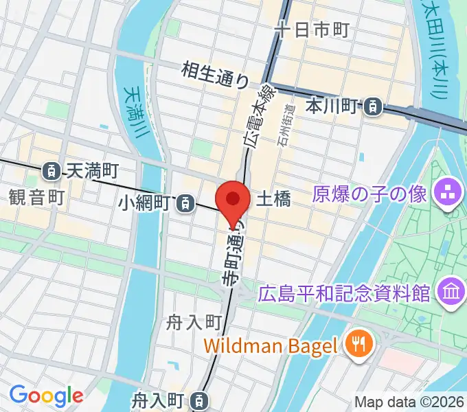 スタジオGの地図