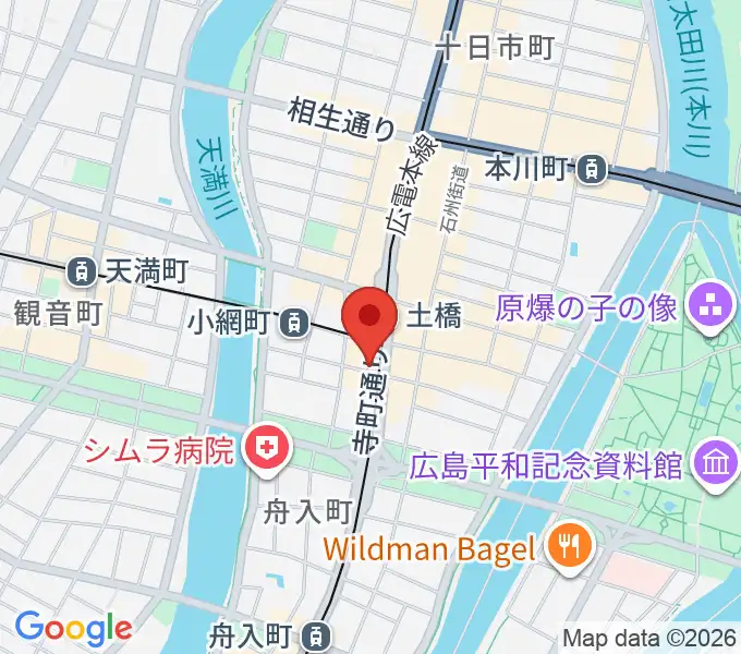 スタジオGの地図