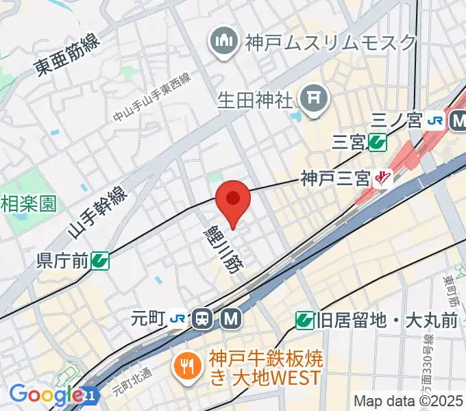 ミスルトゥー・ミュージック・スクールの地図