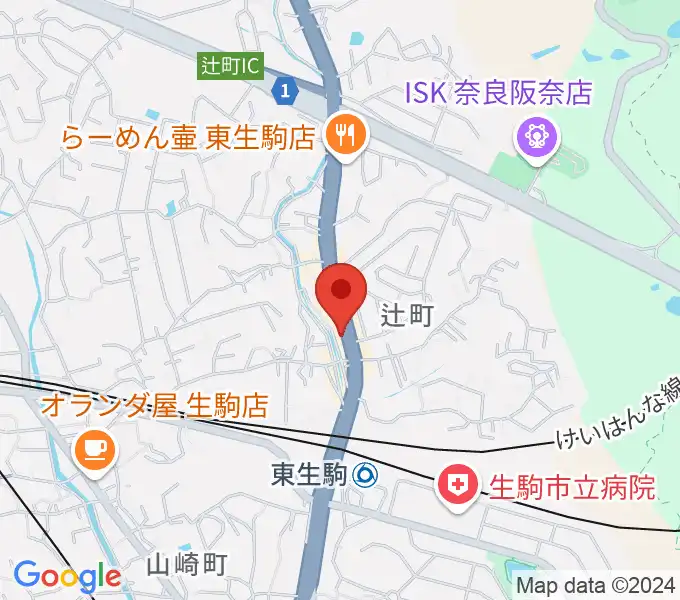 天理楽器 生駒店の地図