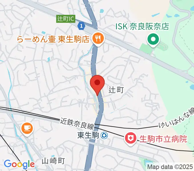 天理楽器 生駒店の地図