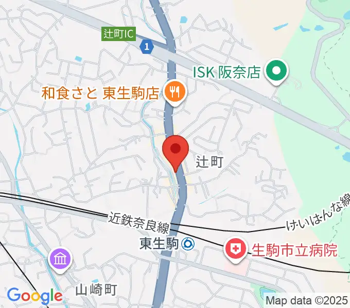 天理楽器 生駒店の地図