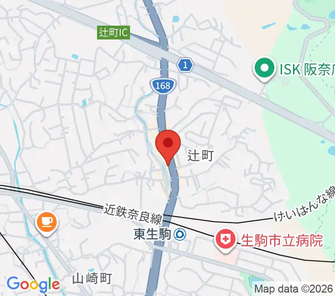 天理楽器 生駒店の地図