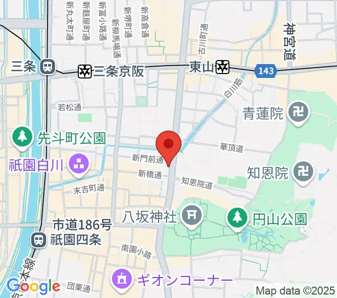 祇園SILVER WINGSの地図