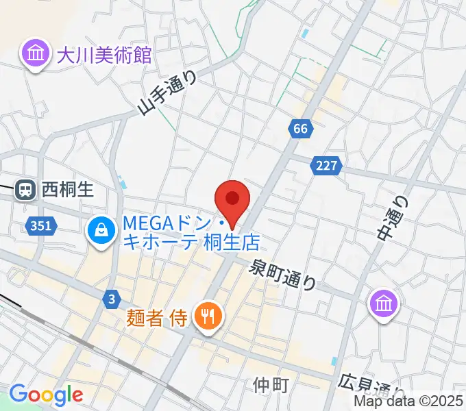 青柳プライベートギターレッスンの地図