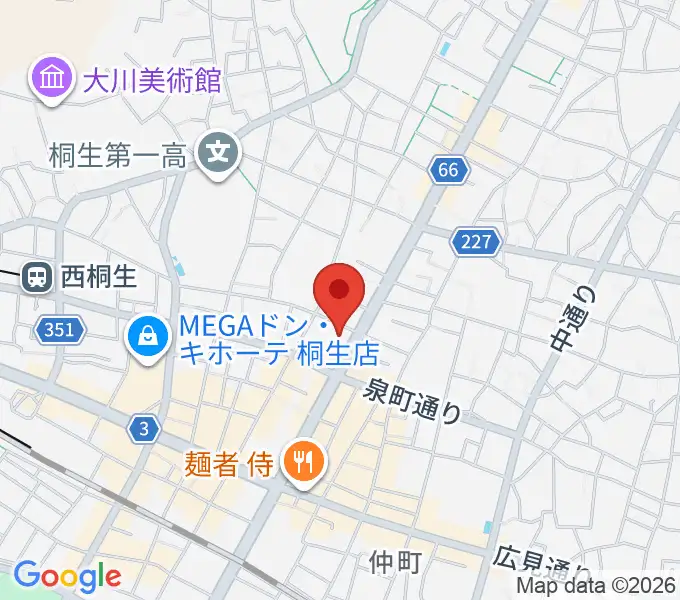 青柳プライベートギターレッスンの地図