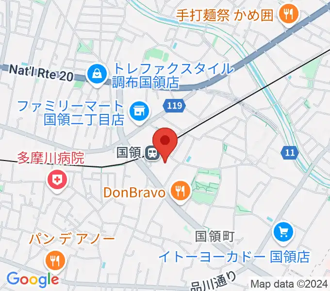 調布カルチャーセンターの地図